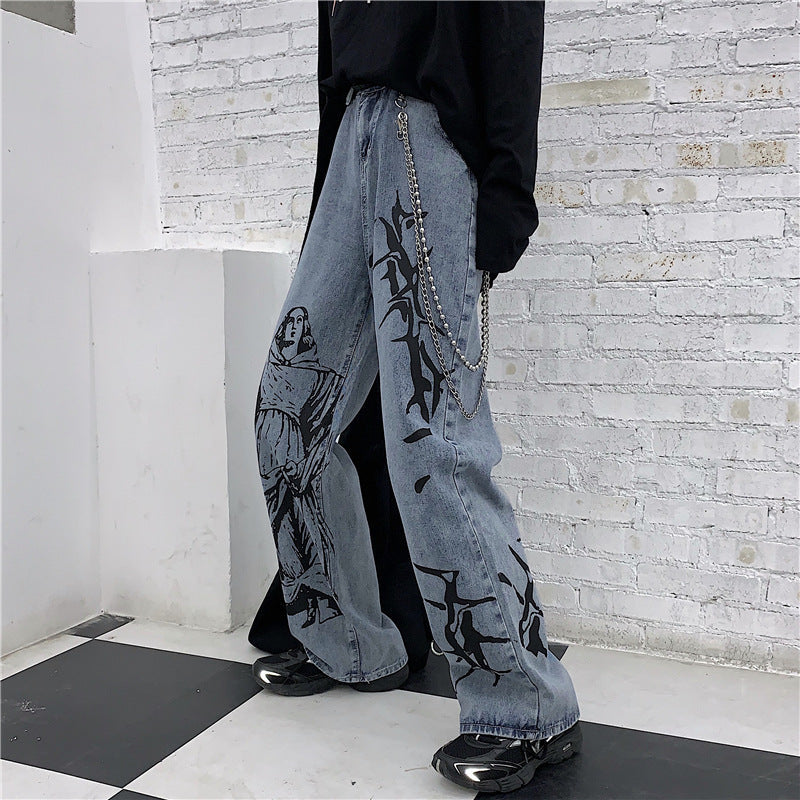 Hip Hop Retro Washed Jeans