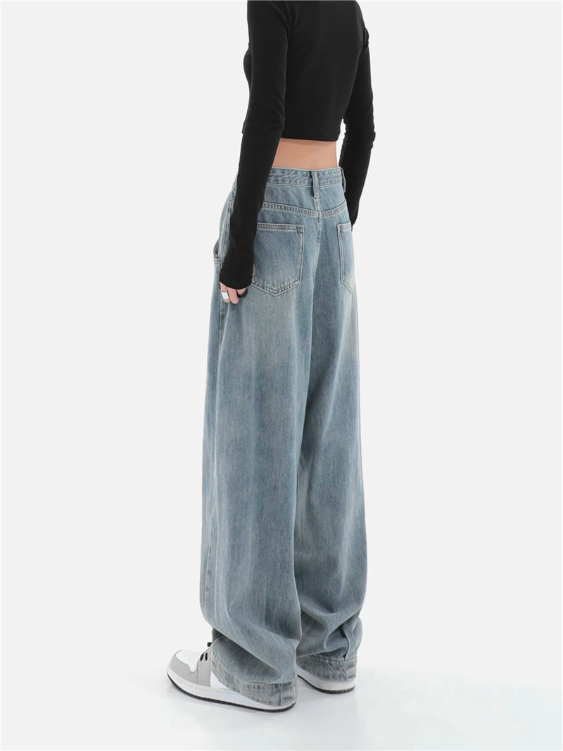 Vintage Blue Baggy Boyfriend Jeans