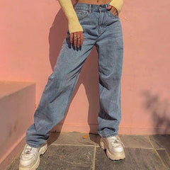 High Waist Loose Wide Leg Jeans