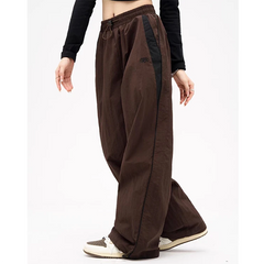 Contrast Piping Baggy Sweatpants