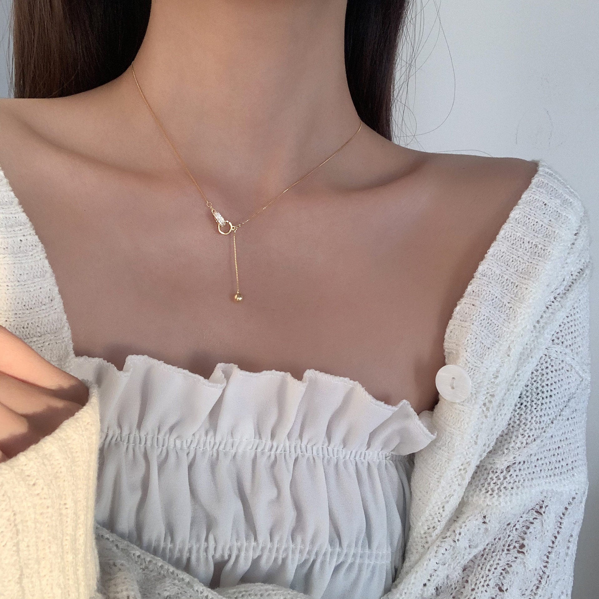 Square Shell Necklace