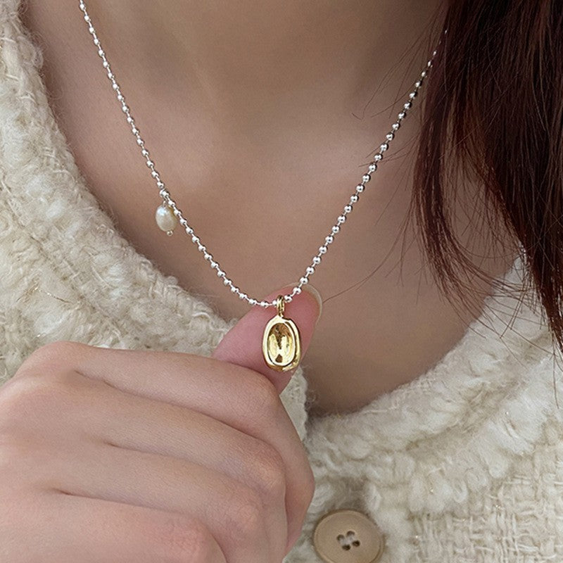 Double-layer Pearl Camellia Necklace