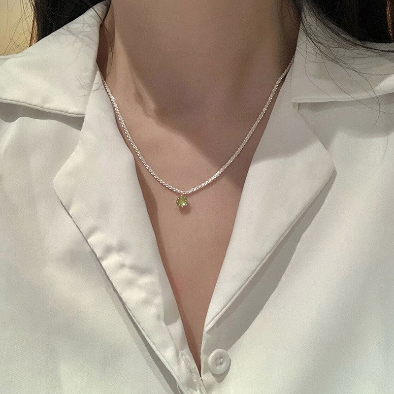 Double-layer Pearl Camellia Necklace