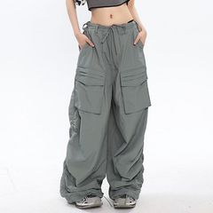 Ruched Y2K Baggy Cargo Pants