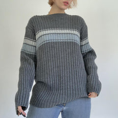 Striped Ribbed Downtown Sweater