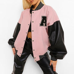 Embroidery Letter Varsity Jacket