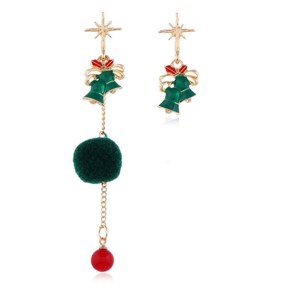 Fun Christmas Snowman Shaped Earrings