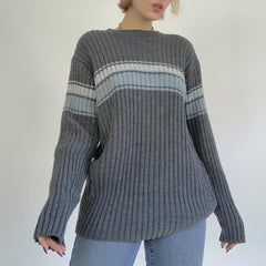 Striped Ribbed Downtown Sweater