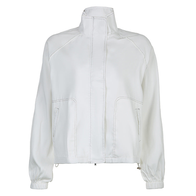 Gorpcore Seam Detail Splice Turtleneck Jacket