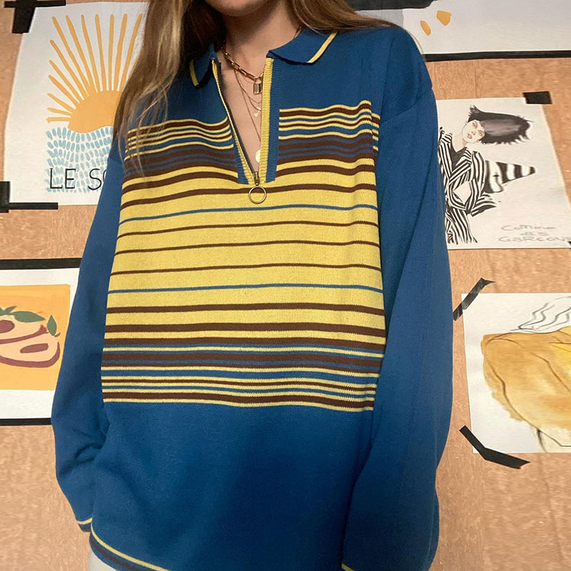 Grandma Striped Sweatshirt