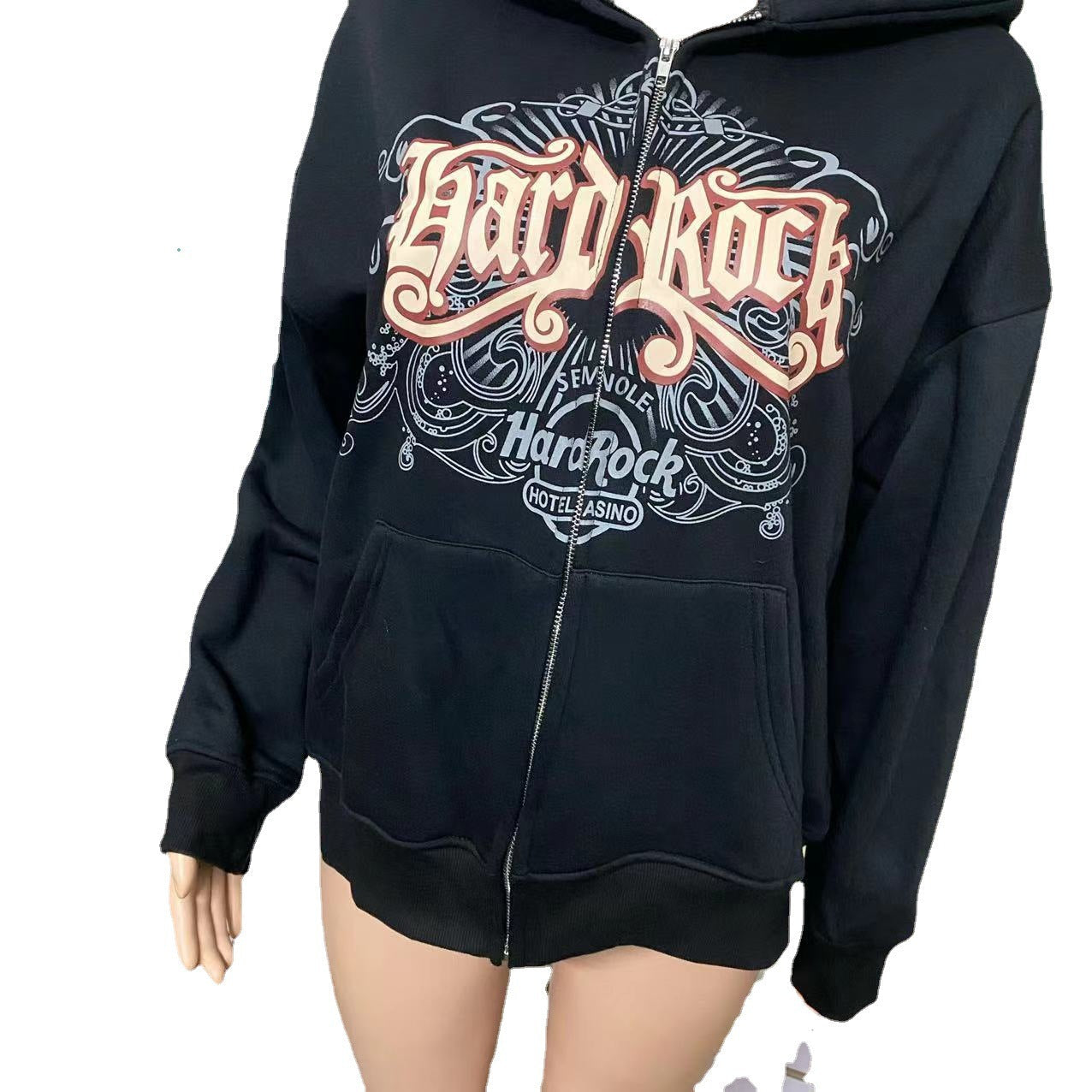 Hard Rock Graphic Zip Up Hoodie