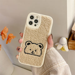 Embroidered Bear Phone Case