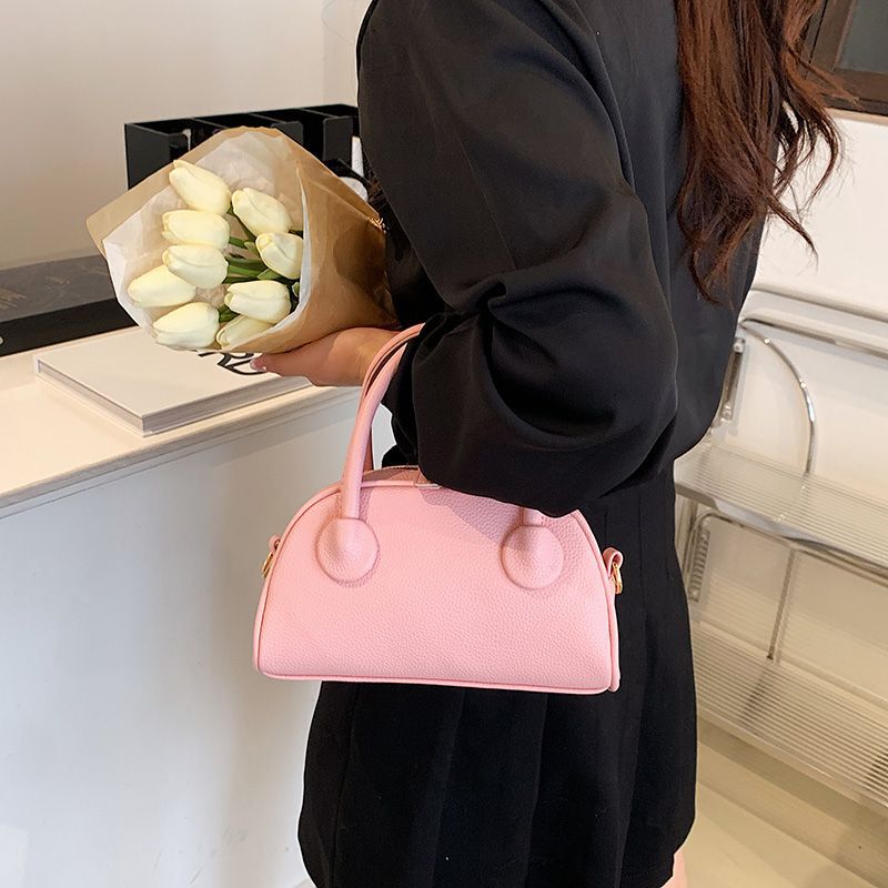 Pretty in Pink Leather Handbag