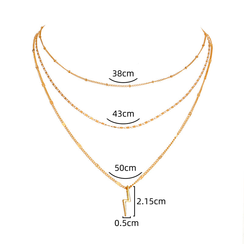 Simple Niche Design Multi-layer Necklace