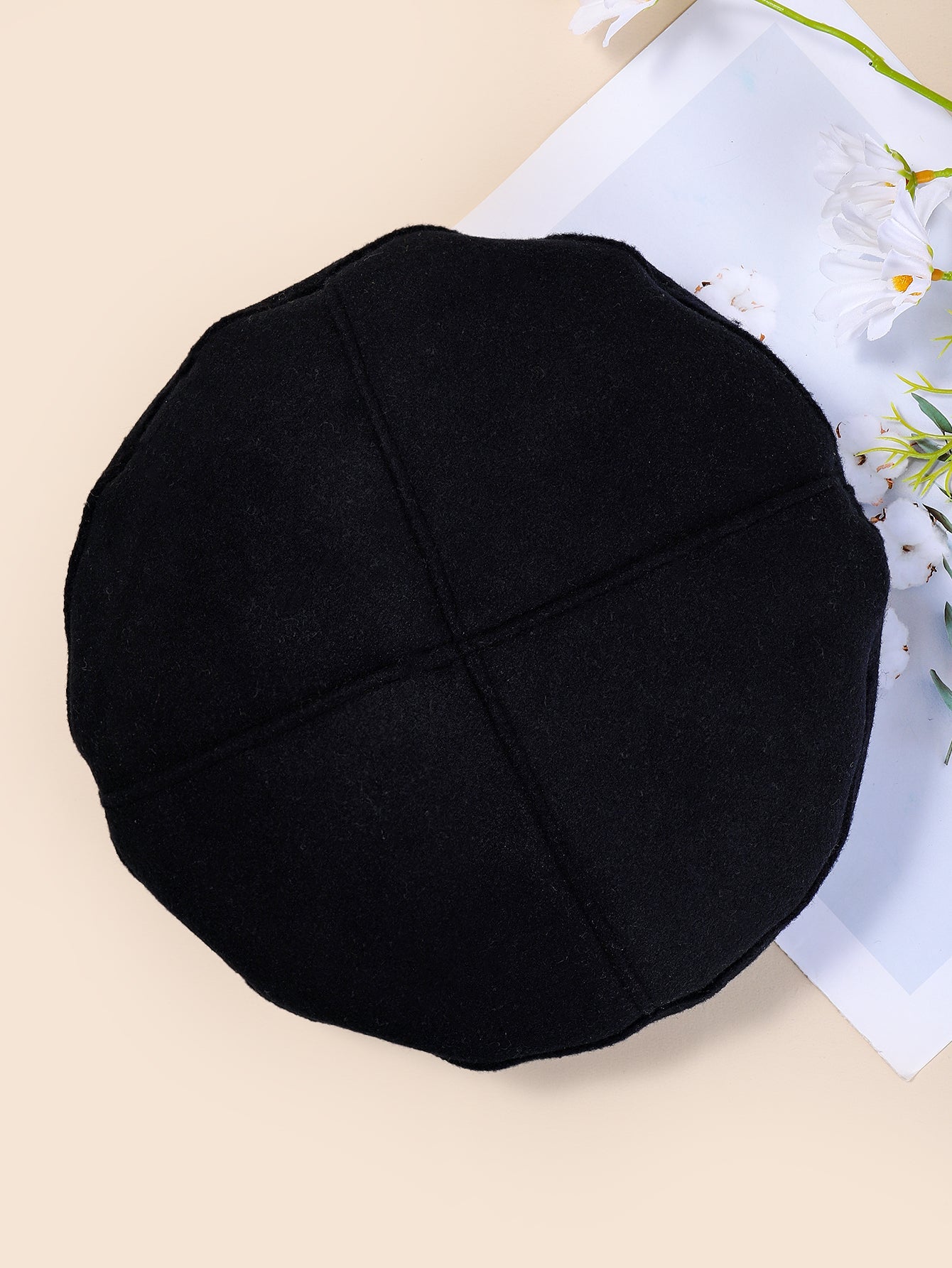 Butterfly Embroidered Beret