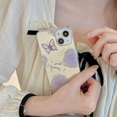 Lavander Butterfly Phone Case