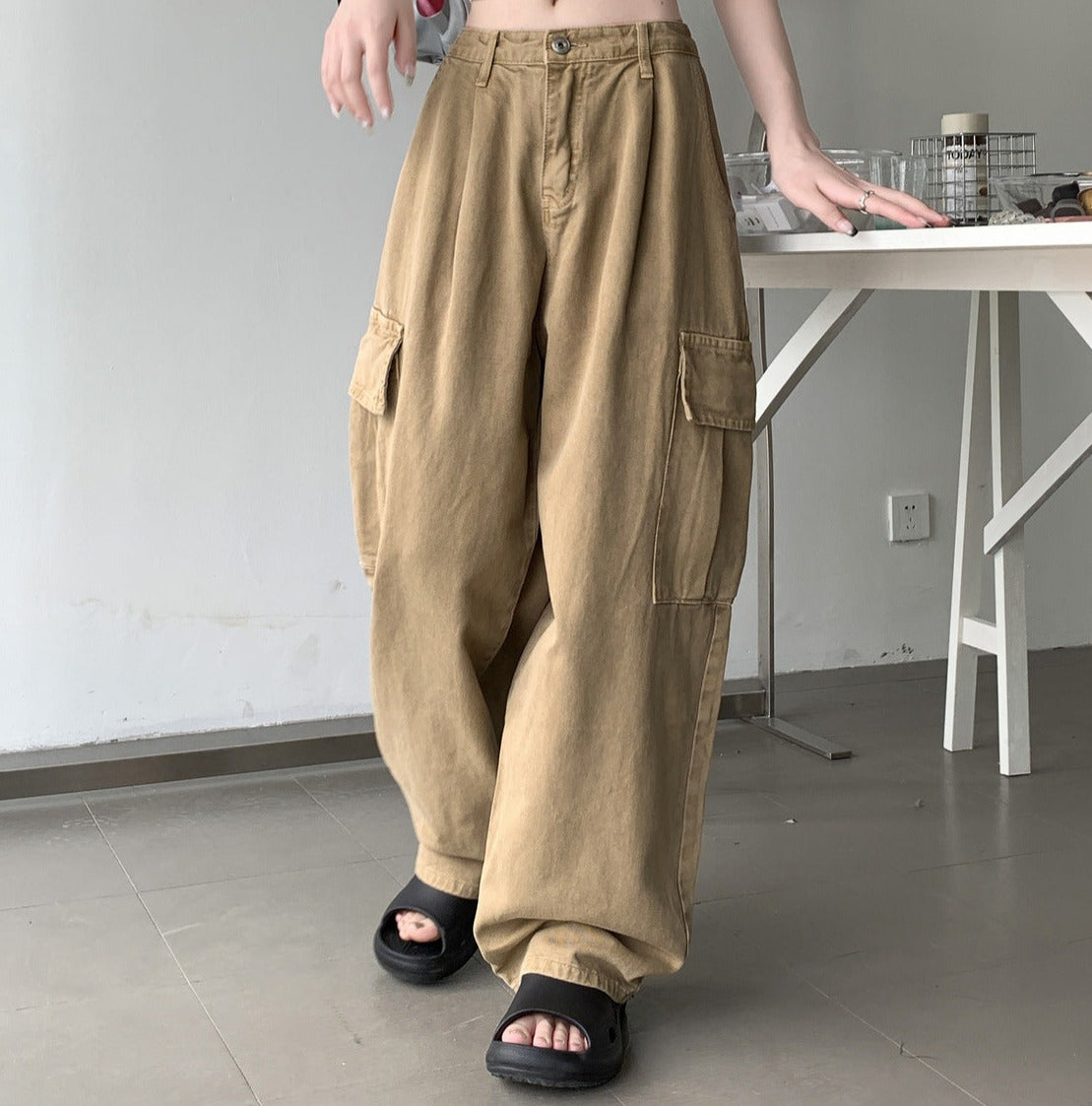 Vintage Big Pocket Baggy Cargo Jeans