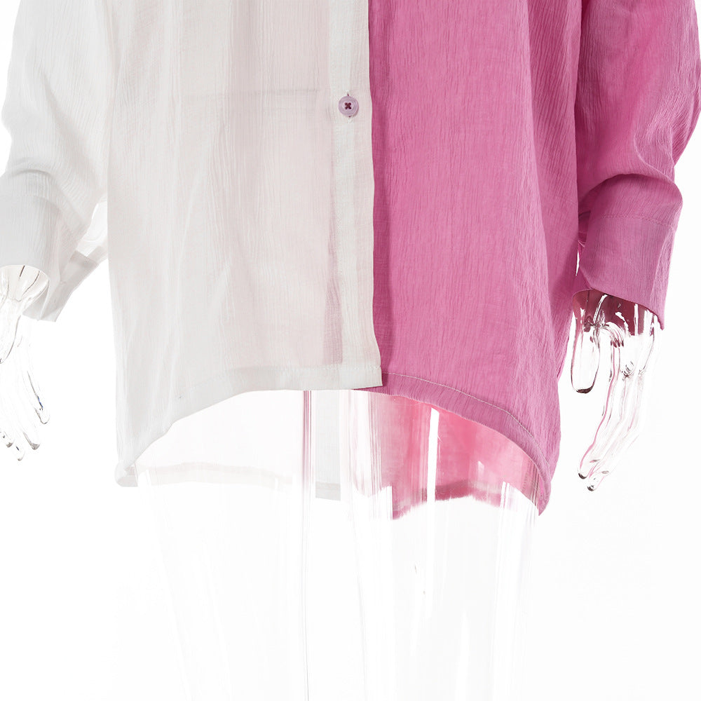 Double Colors Blouse