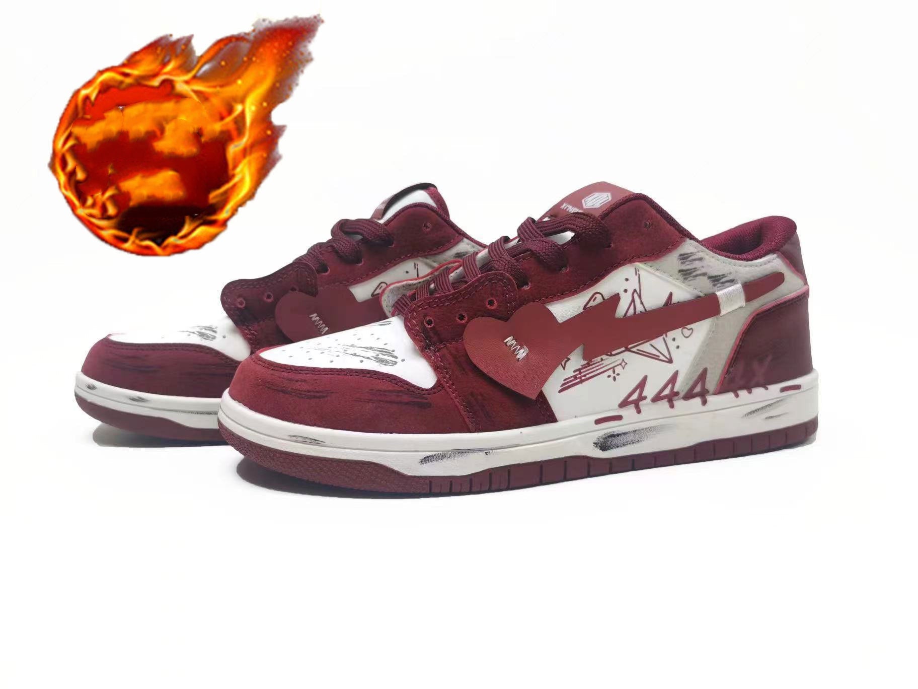 Skippin' School Shooting Heart Sneakers