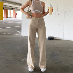 High Waist Slim Jeans Bell Bottoms