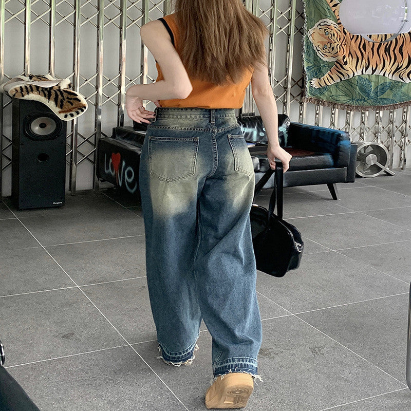 High Waist Baggy Boyfriend Jeans