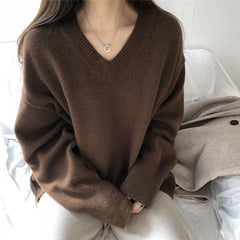 Dark Academia Oversized Sweater