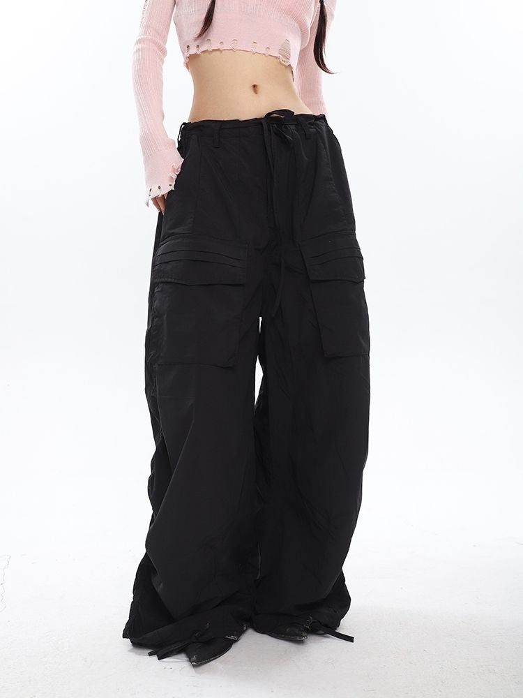 Ruched Y2K Baggy Cargo Pants