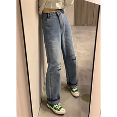 Straight High Waist Wide Leg Jeans