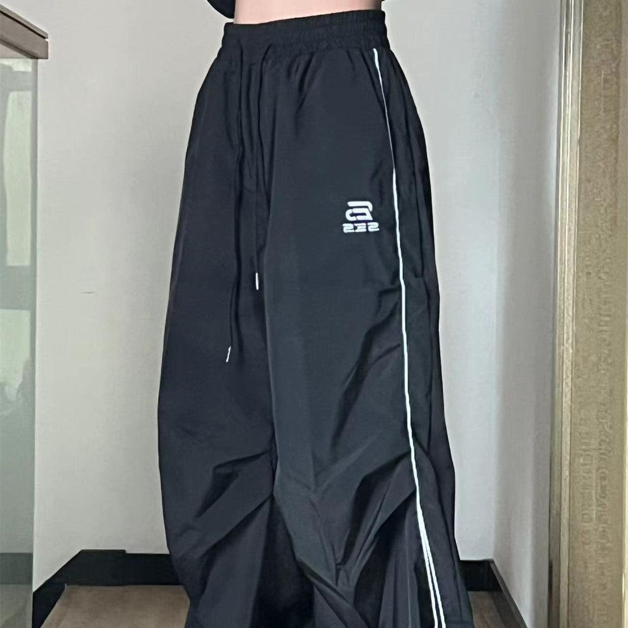 Side Stripe Wide Leg Sweatpants