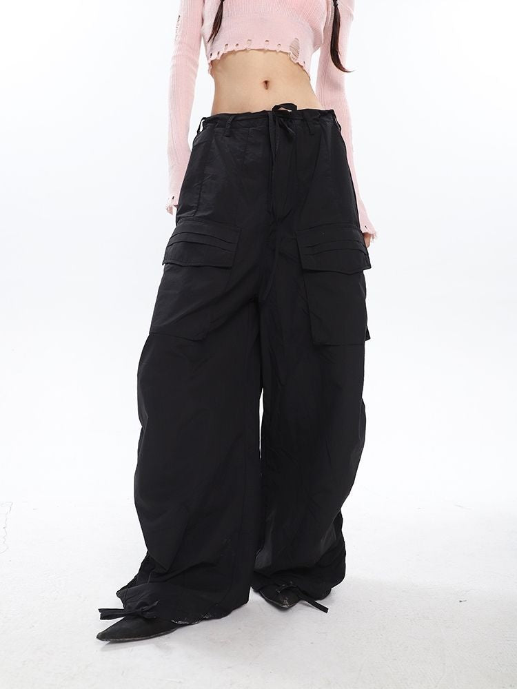 Ruched Y2K Baggy Cargo Pants